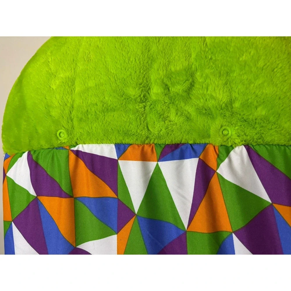 Happy Nappers Green Dragon Sleeping Bag Kids Plush Pillow Geometric Pattern